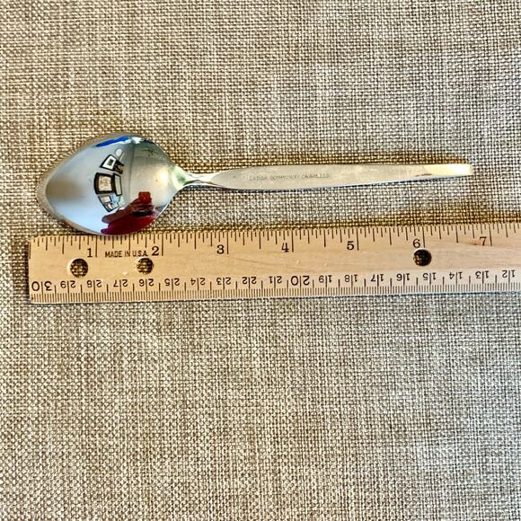 Oneida Community Stainless Older Satinique 8 Oval Soup Spoons Betty Crocker MCM - Picture 6 of 6